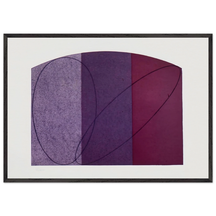 UNTITLED FCPA 1995 - Robert Mangold 70x100 cm / 28x40 inches Framed Art Print – Black Wooden Frame