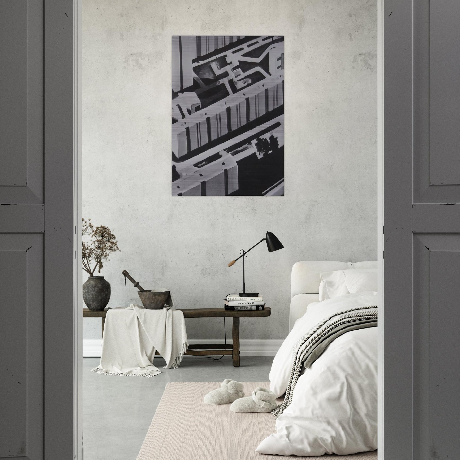 TOWNSCAPE SL 1969 0 - Gerhard Richter Brushed Aluminum Print - 70x100 cm / 28x40 inches | Gerhard Richter Aluminum Print | Gerhard Richter Prints