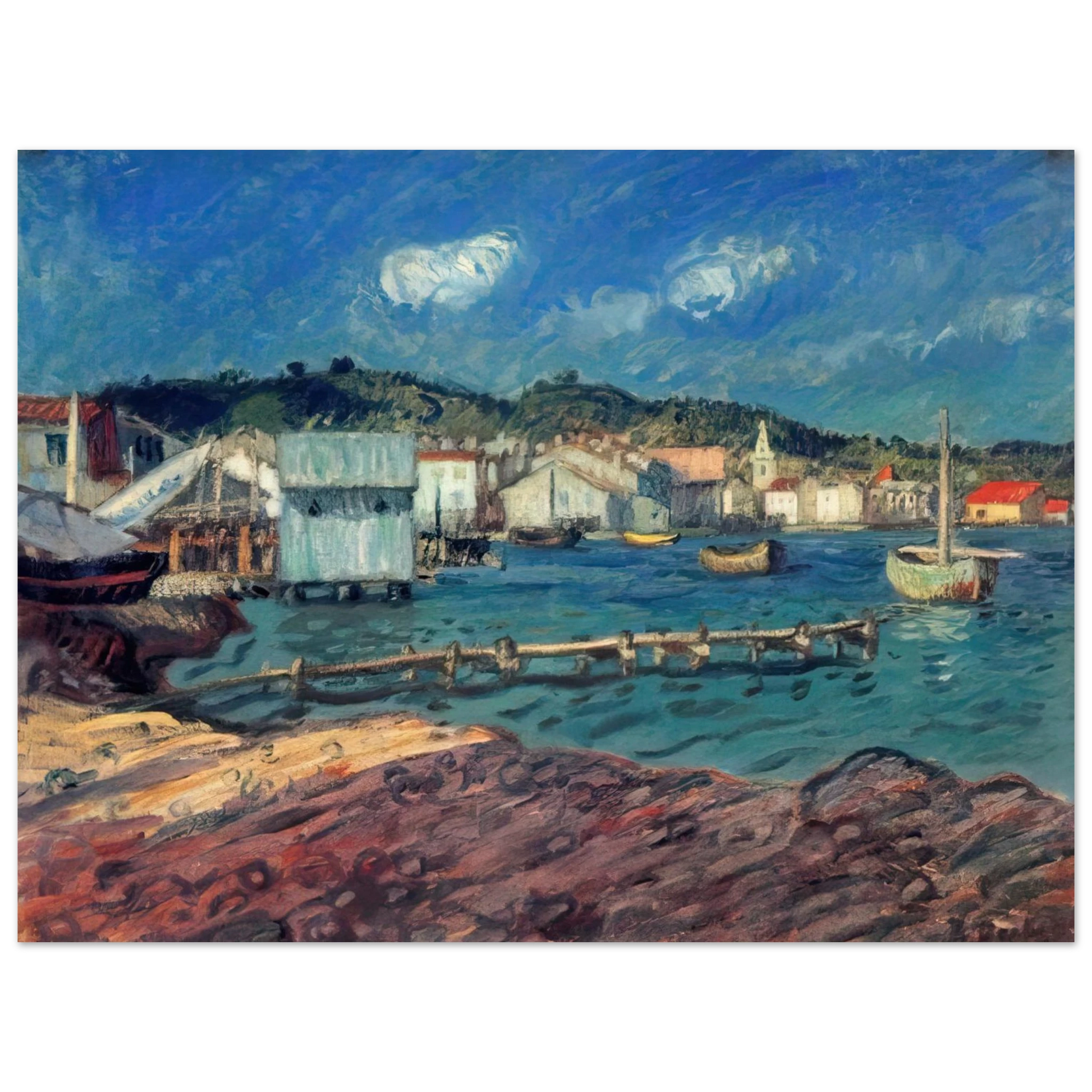 Raoul Dufy - THE PORT OF MARTIGUES Fine Art Poster - Default Title