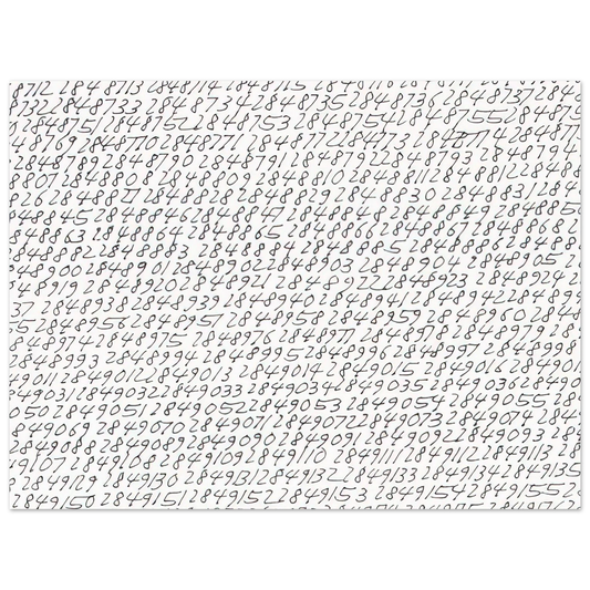 Roman Opalka - 19651 - ∞, Detail - Conceptual Art Fine Art Poster - Default Title