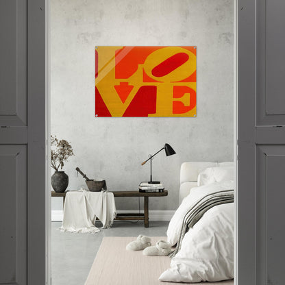 Chosen Love - Robert Indiana Acrylic Print - 70x100 cm / 28x40″ inches | Robert Indiana Wall Art | Robert Indiana Prints