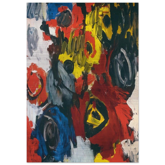 Furioso - 1963 - Ernst Wilhelm Nay Brushed Aluminum Print - 70x100 cm / 28x40 inches | Ernst Wilhelm Nay Aluminum Print | Ernst Wilhelm Nay Prints