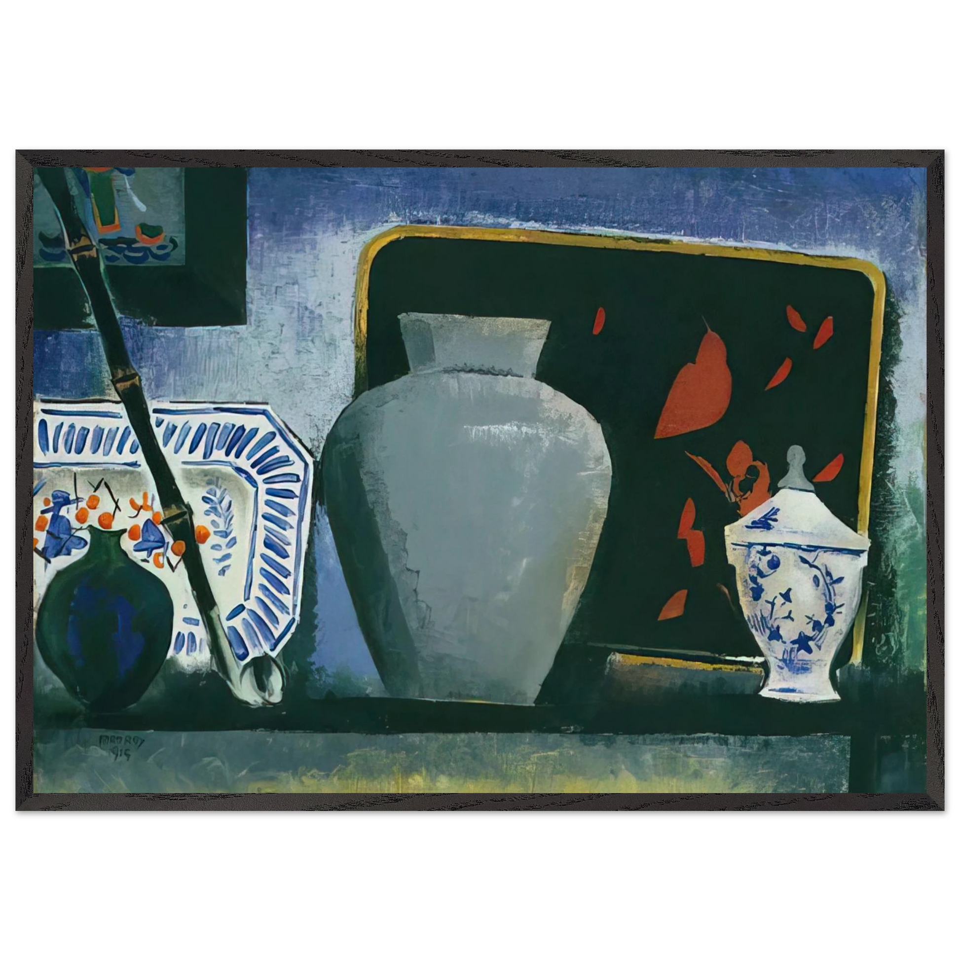 THE BLACK TRAY - Man Ray Framed Art Print – Black Wooden Frame - Default Title - -Framed Art Print