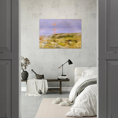 Sunset, Isle of Shoals - Childe Hassam Brushed Aluminum Print - 70x100 cm / 28x40 inches | Childe Hassam Aluminum Print | Childe Hassam Prints