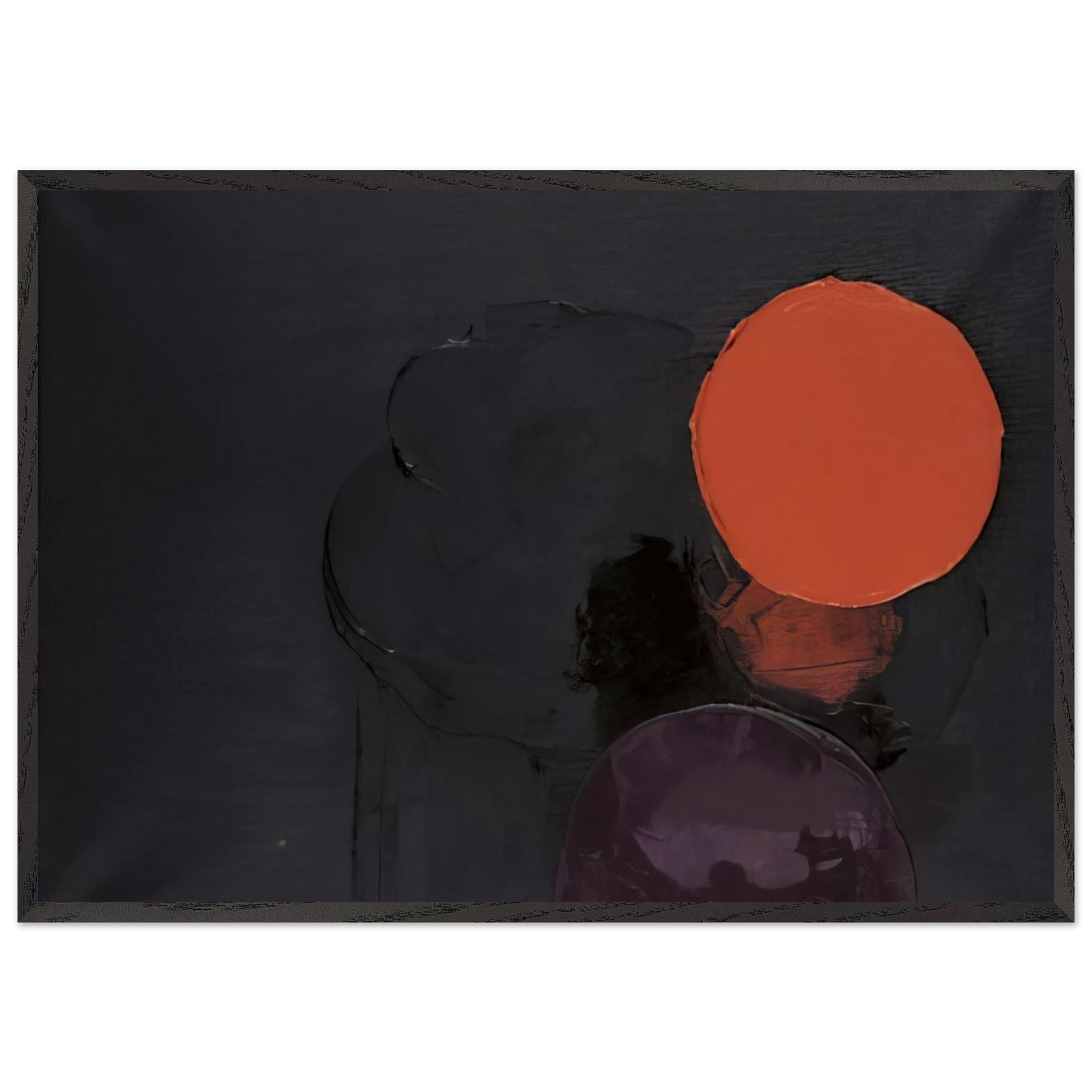 PAINTING 847 - Luis Feito Framed Art Print – Black Wooden Frame - Default Title - -Framed Art Print