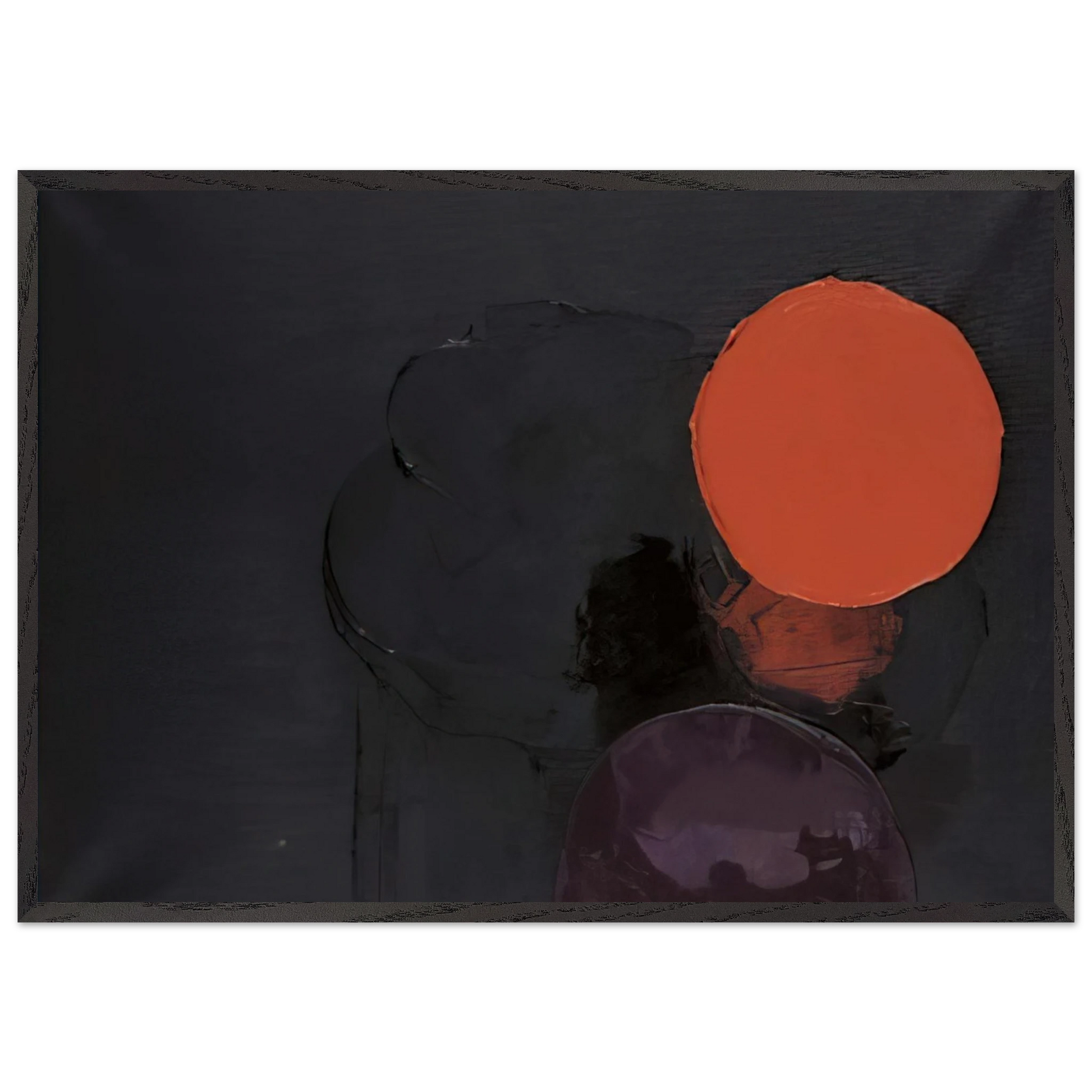 PAINTING 847 - Luis Feito Framed Art Print – Black Wooden Frame - Default Title - -Framed Art Print