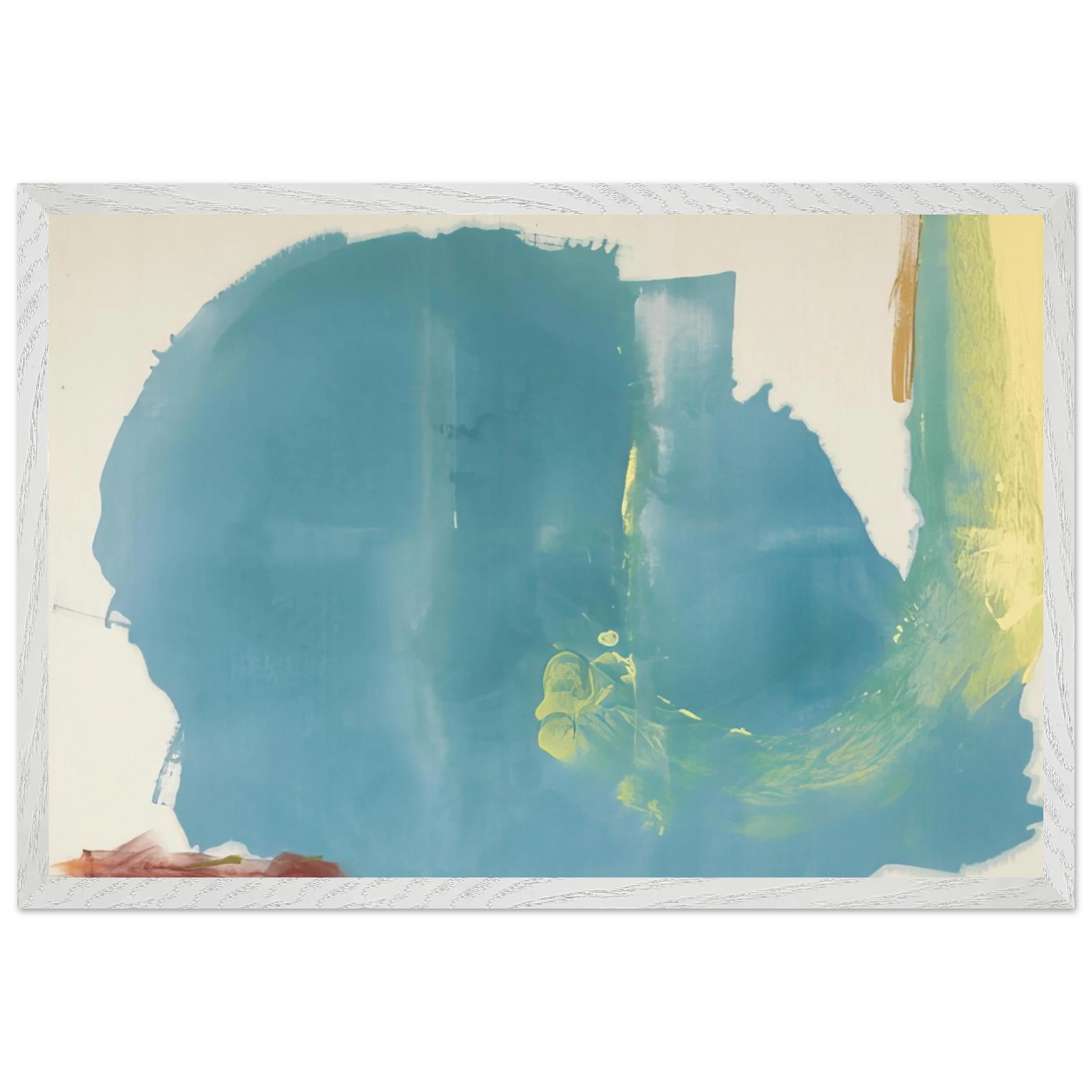 Helen Frankenthaler - Where Necessary - 1977 Wall art - 50x70 cm / 20x28 inches - Premium Wooden Framed Poster With Fine Art Paper - White frame