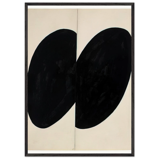 Black Forms - Ellsworth Kelly Framed Art Print – Black Wooden Frame - Default Title - -Framed Art Print
