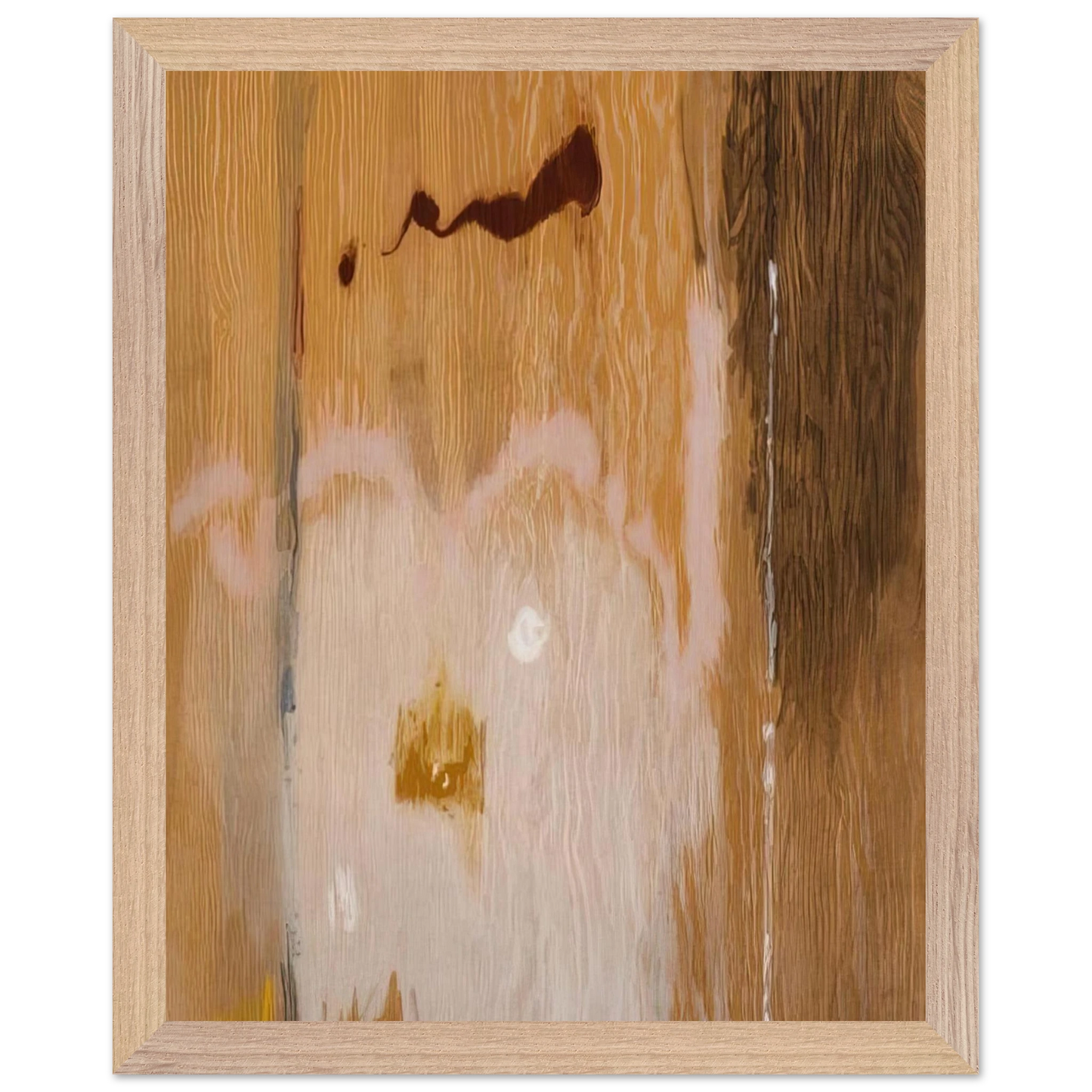 Helen Frankenthaler - Tales of Genji VI - 1998 Wall art - 27x35 cm / 11x14 inches - Premium Wooden Framed Poster With Fine Art Paper - Wood frame