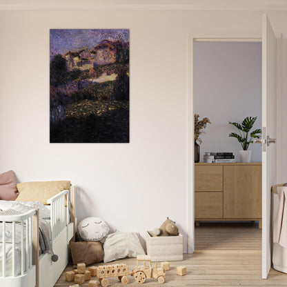 PAESAGGIO 1909 - Carlo Carra Brushed Aluminum Print - 70x100 cm / 28x40 inches | Carlo Carra Aluminum Print | Carlo Carra Prints
