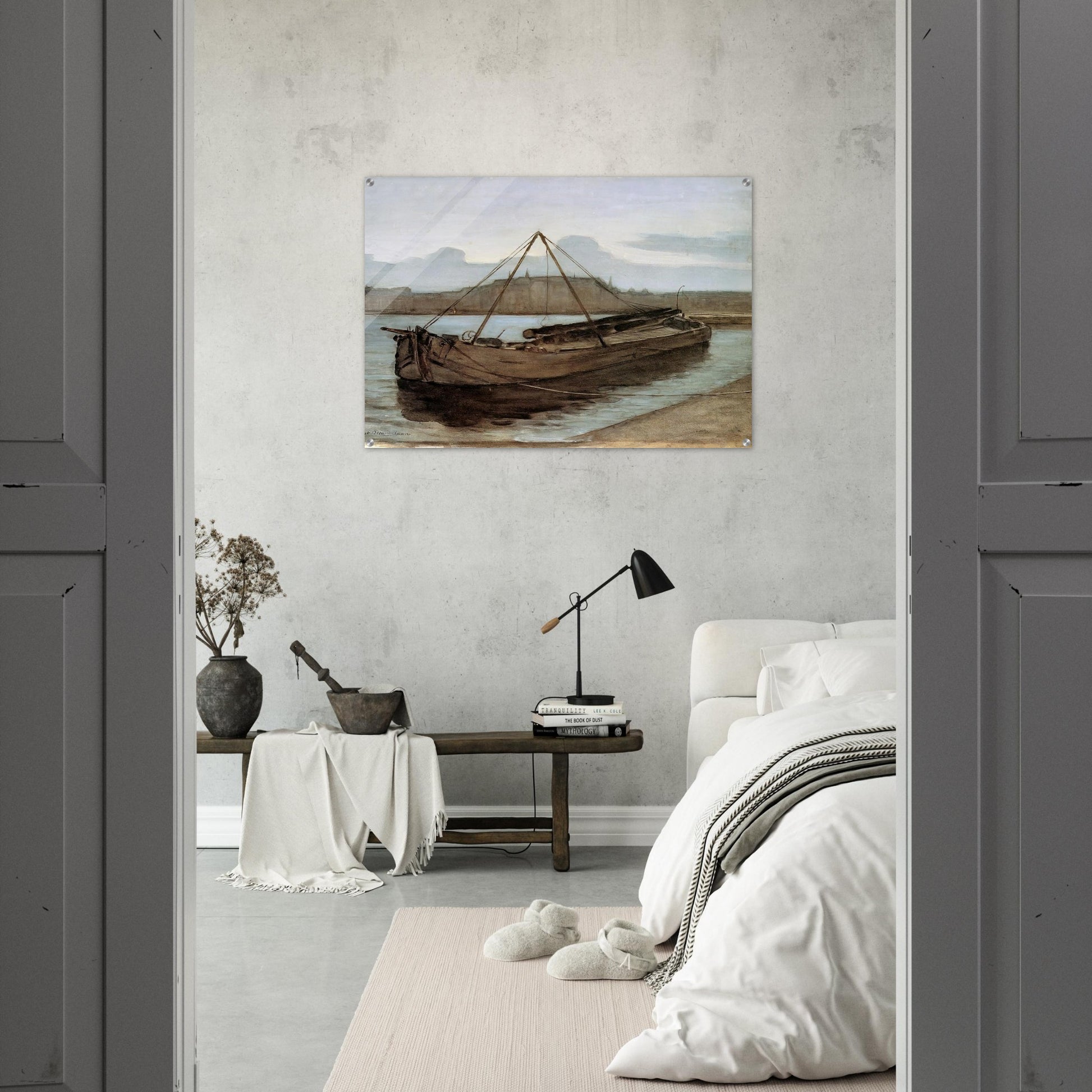 Evening at Weesperzijde Sun - Piet Mondrian Acrylic Print - 70x100 cm / 28x40″ inches