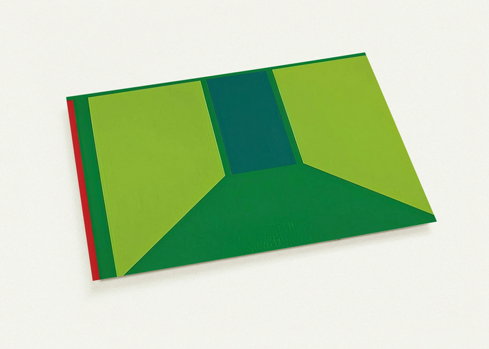 Corridor - 1960 By Karl Benjamin Pack of 10 Post Cards | Karl Benjamin Post Cards | A6 (10.5 x 14.8 cm) - 4.1 x 5.8 inches