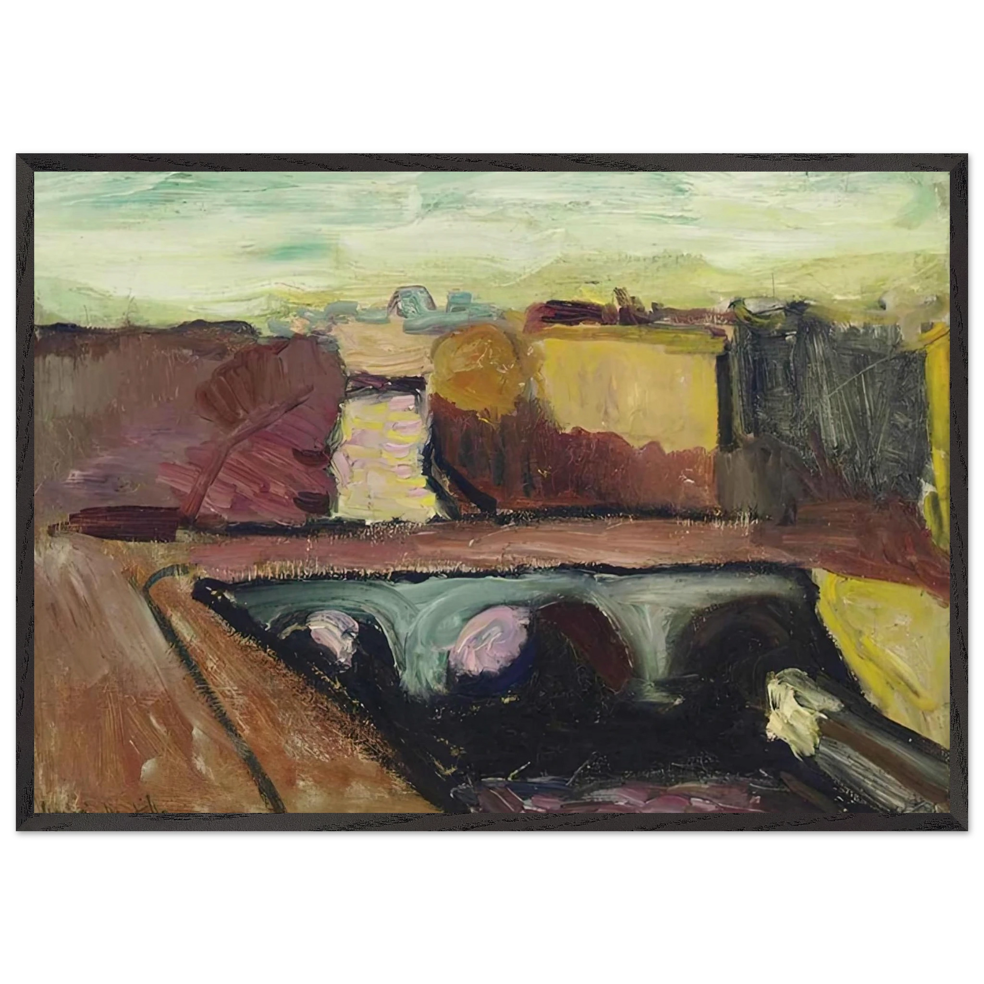 VUE DE LA SEINE LE PONT SAINT MICHEL 1904 - Henri Matisse Framed Art Print – Black Wooden Frame - Default Title - -Framed Art Print