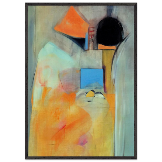 Pandora - Abstract Expressionism - Miriam Schapiro Framed Art Print – Black Wooden Frame - Default Title - -Framed Art Print