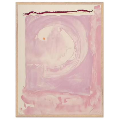 Helen Frankenthaler - Reflections IX - 1995 Wall art - 13x18 cm / 5x7 inches - Premium Wooden Framed Poster With Fine Art Paper - Black frame