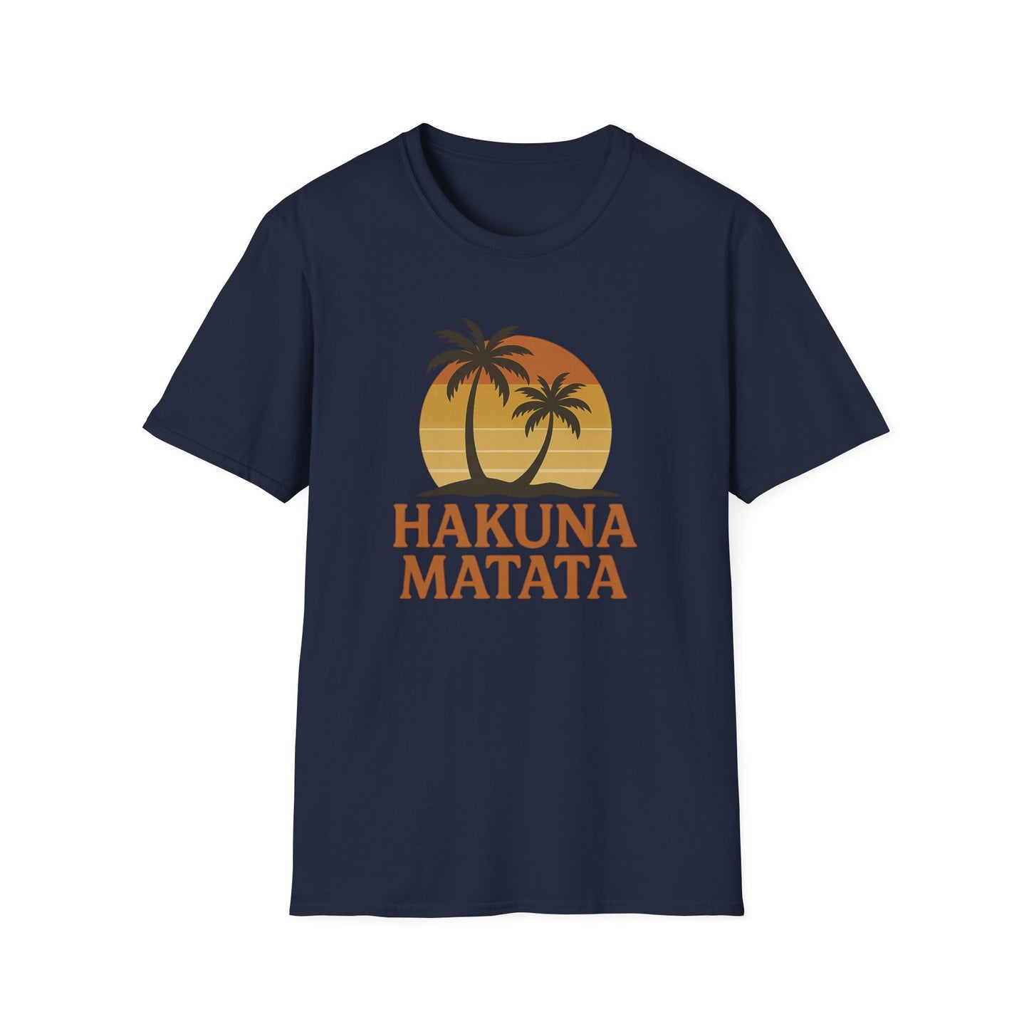 Hakuna Matata Maglietta Grafica Retro, Maglietta Positiva Senza Pensieri, T-Shirt Ispirata agli Anni '90, Top con Citazione di Buonumore, Regalo Unisex