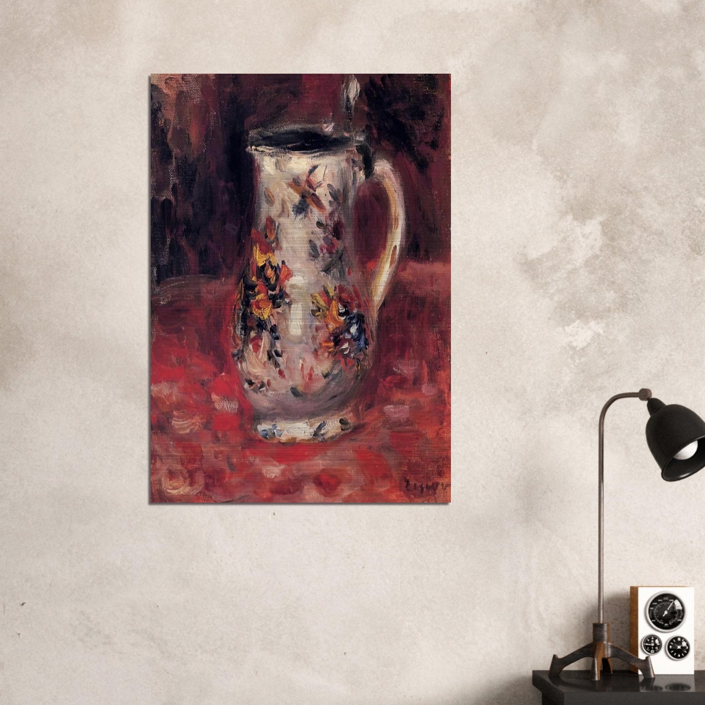 Jug - Pierre-Auguste Renoir Brushed Aluminum Print - 70x100 cm / 28x40 inches | Pierre-Auguste Renoir Aluminum Print | Pierre-Auguste Renoir Prints