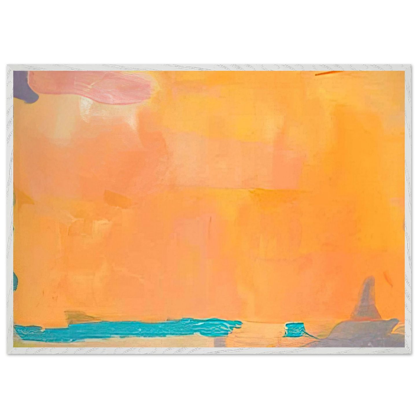 Helen Frankenthaler - Royal Fireworks - 1975 Wall art - 50x70 cm / 20x28 inches - Premium Wooden Framed Poster With Fine Art Paper - Wood frame