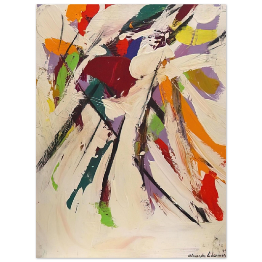 Alexander Liberman - Untitled Abstract - 1977 Fine Art Poster - Default Title