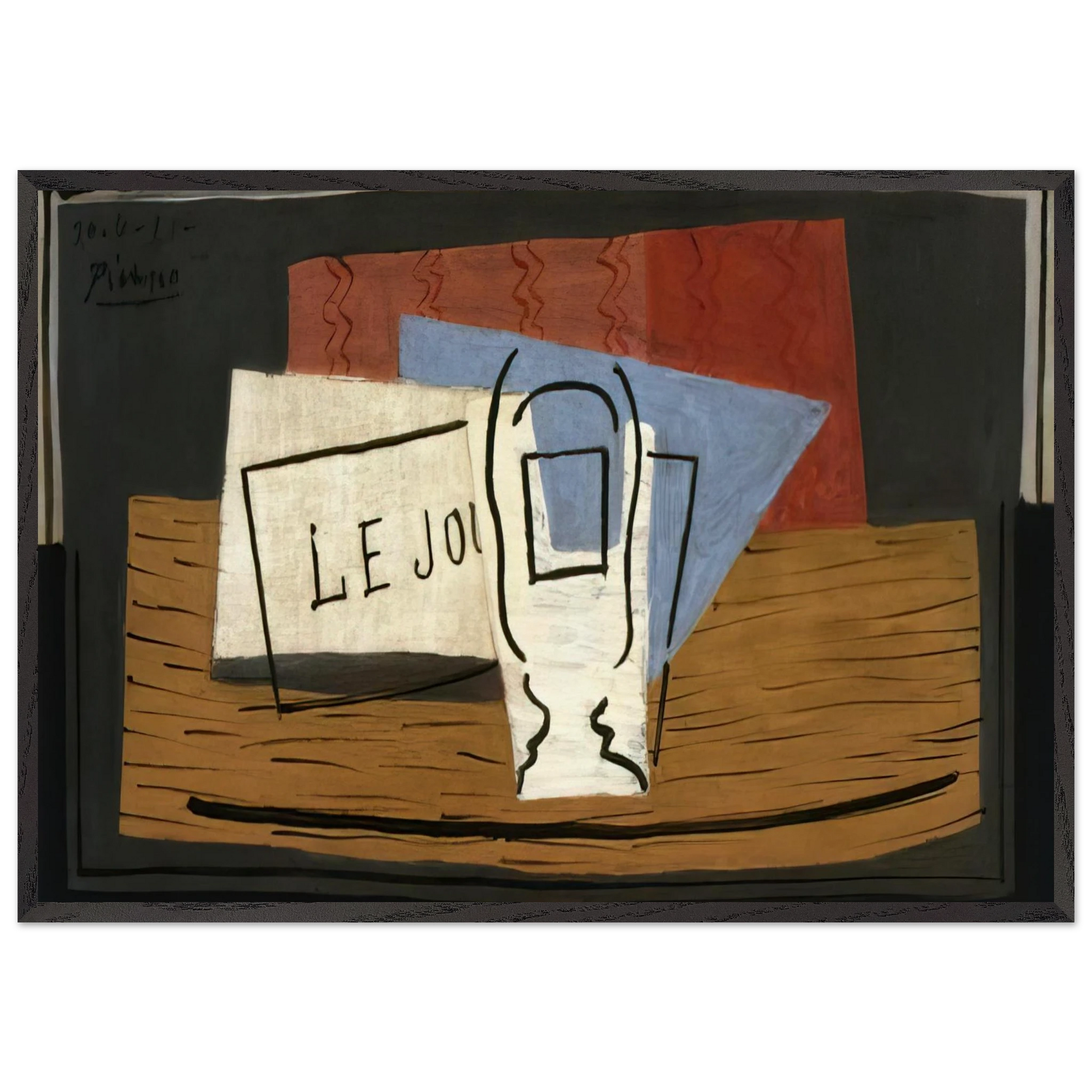 Still life - 1921 - Pablo Picasso Framed Art Print – Black Wooden Frame - Default Title - -Framed Art Print