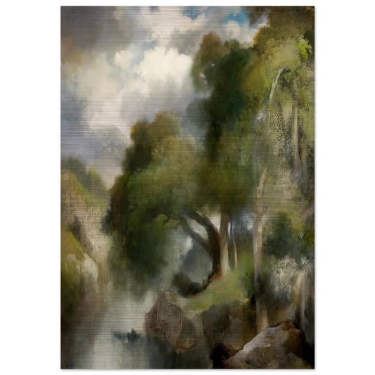 California Landscape - Thomas Moran Brushed Aluminum Print - 70x100 cm / 28x40 inches | Thomas Moran Aluminum Print | Thomas Moran Prints