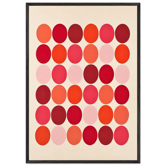 Red - 1966 - Thomas Downing Framed Art Print – Black Wooden Frame - Default Title - -Framed Art Print