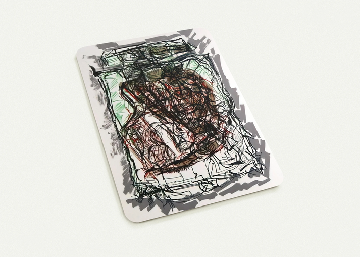 Lithographie 1976 By Jean-Paul Riopelle Pack of 10 Post Cards | Jean-Paul Riopelle Post Cards | A6 (10.5 x 14.8 cm) - 4.1 x 5.8 inches