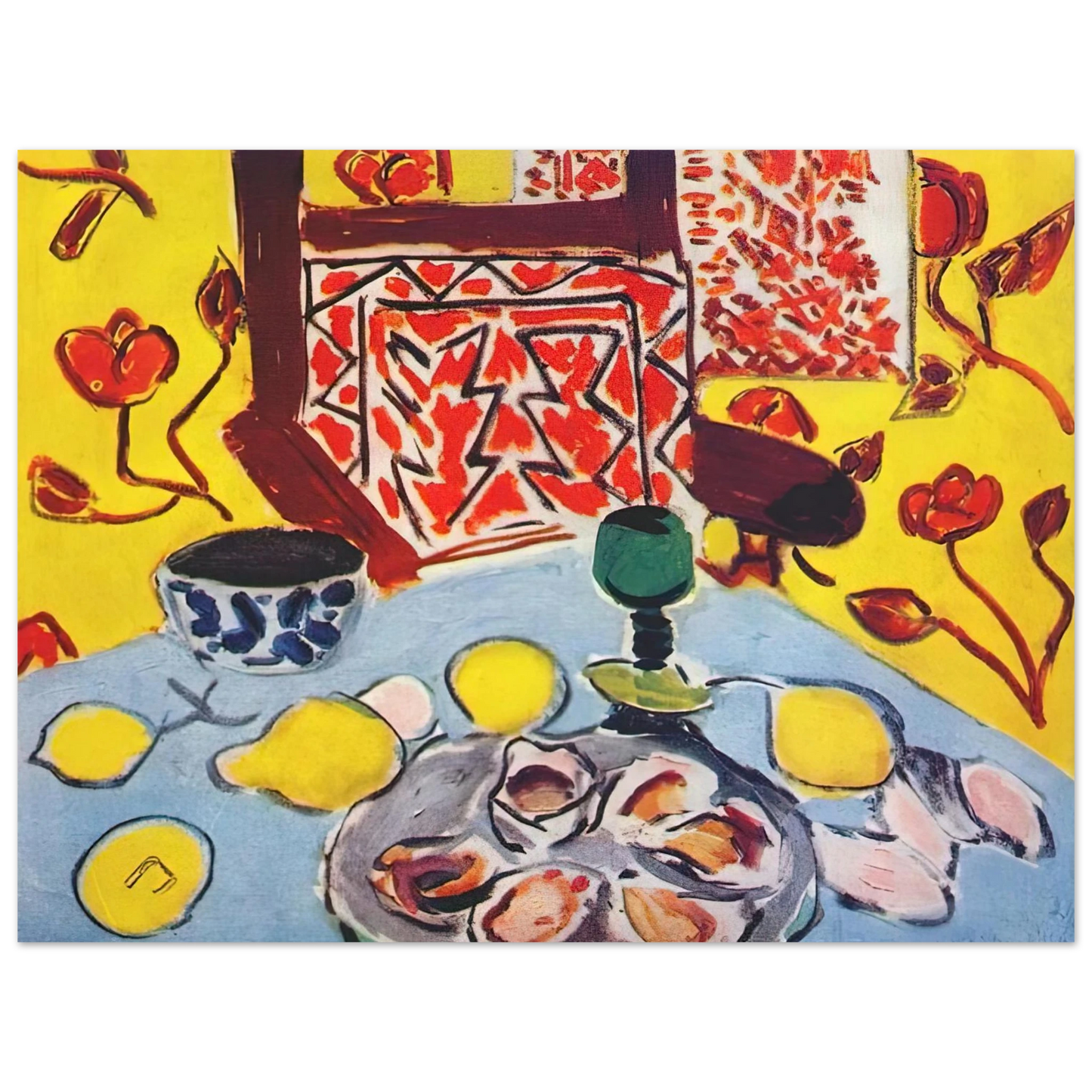 Henri Matisse - OYSTERS AND WOODEN ARMCHAIR 1943 Fine Art Poster - Default Title