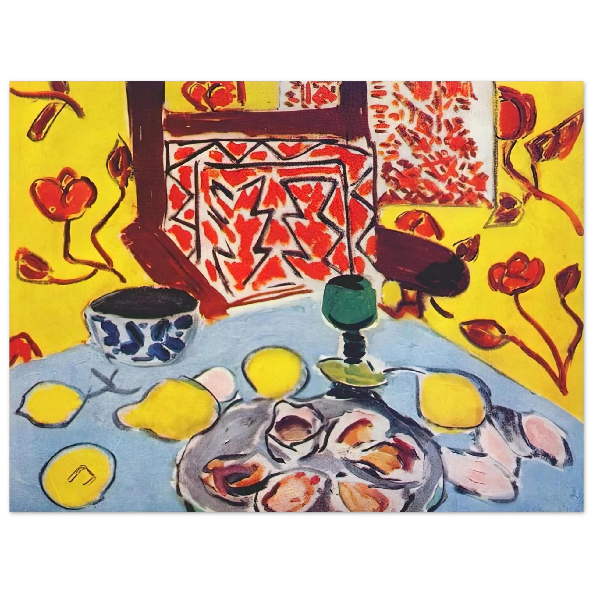 Henri Matisse - OYSTERS AND WOODEN ARMCHAIR 1943 Fine Art Poster - Default Title