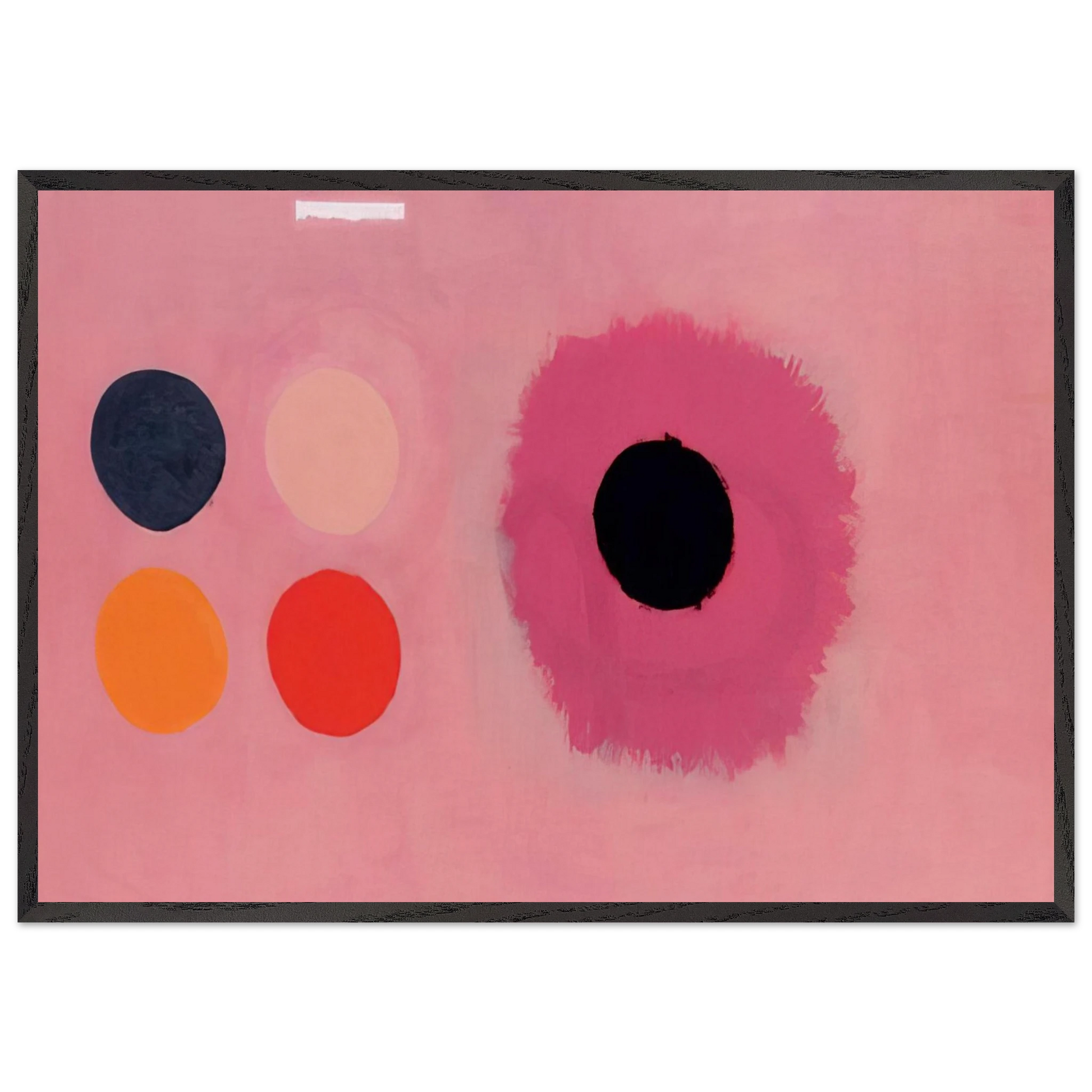 Two Bars - 1964 - Adolph Gottlieb Framed Art Print – Black Wooden Frame - Default Title - -Framed Art Print