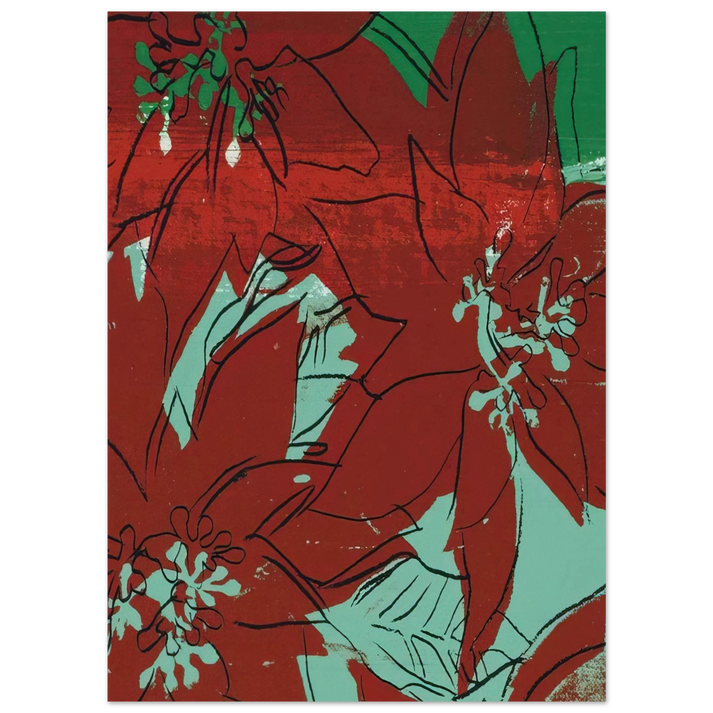Andy Warhol - Poinsettias Fine Art Poster