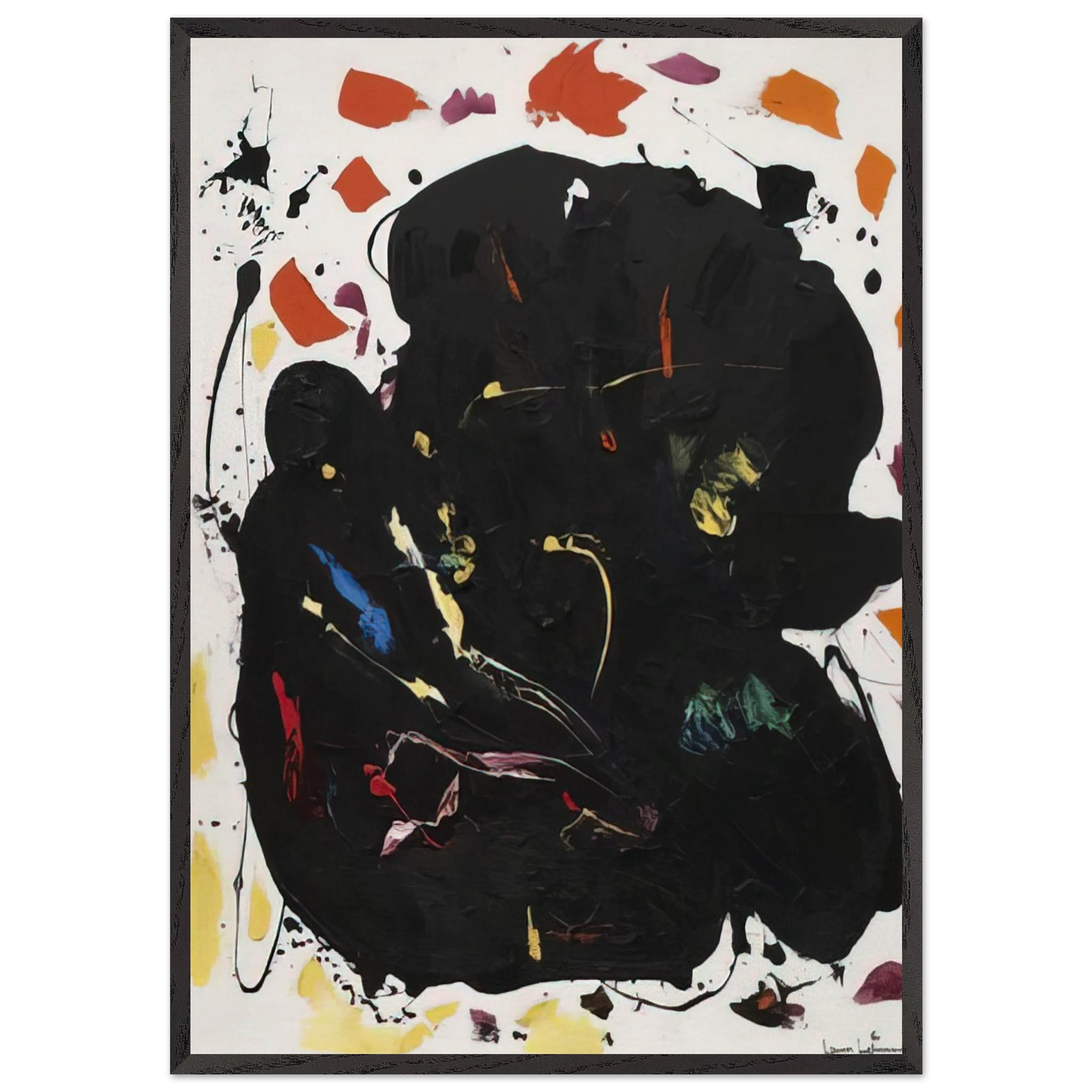 Black Diamond - Hans Hofmann Framed Art Print – Black Wooden Frame - Default Title - -Framed Art Print