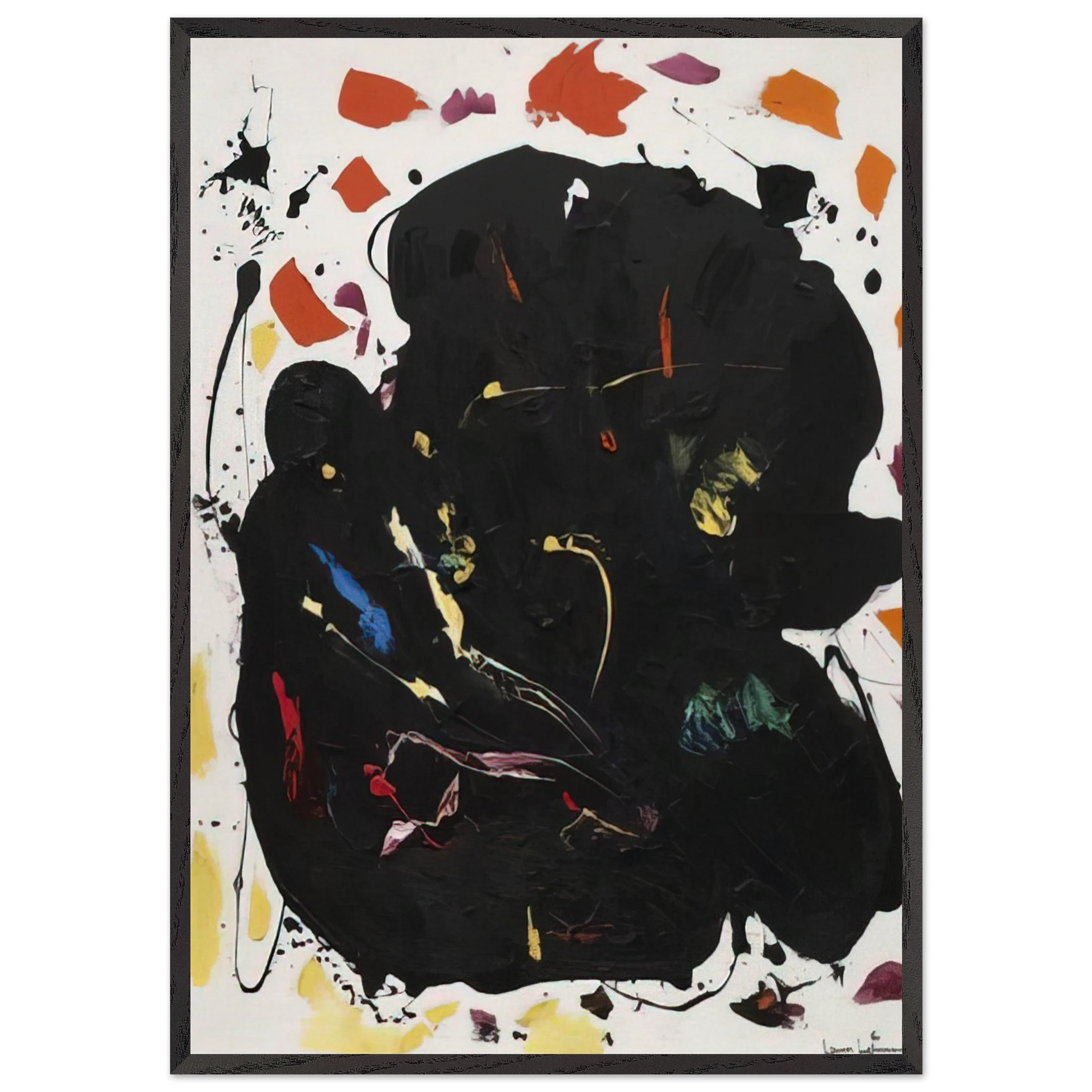 Black Diamond - Hans Hofmann Framed Art Print – Black Wooden Frame - Default Title - -Framed Art Print