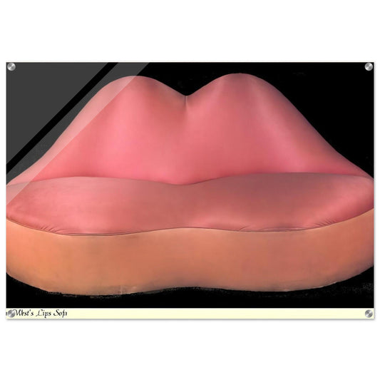 MAE WEST LIPS SOFA 1937 - Salvador Dali Acrylic Print - 70x100 cm / 28x40″ inches