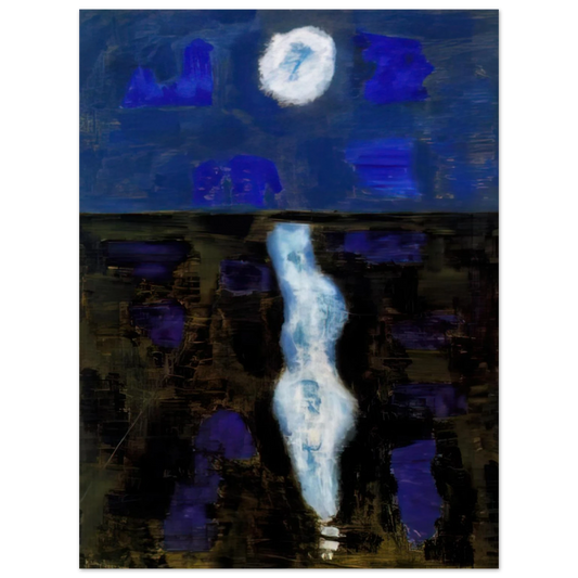 Milton Avery - White Moon - 1957 Fine Art Poster - Default Title
