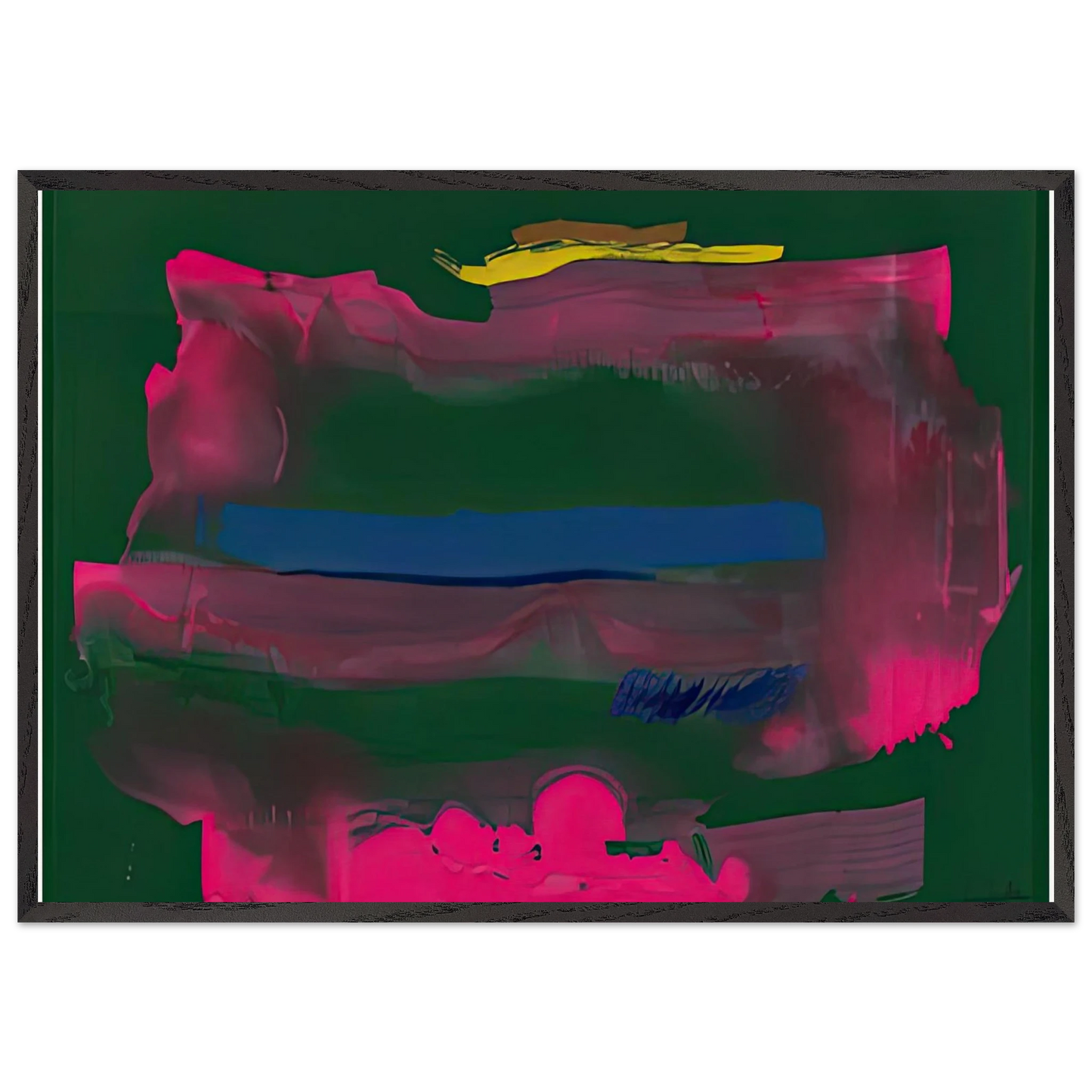 Reef 1991- - Helen Frankenthaler Framed Art Print – Black Wooden Frame - Default Title - -Framed Art Print