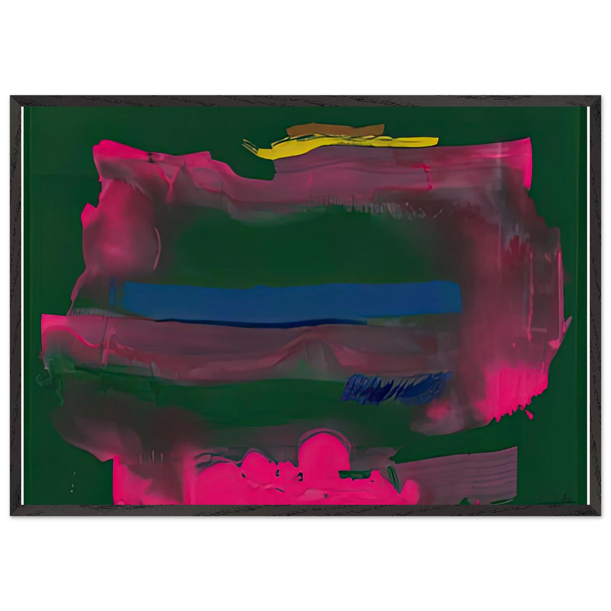 Reef 1991- - Helen Frankenthaler Framed Art Print – Black Wooden Frame - Default Title - -Framed Art Print