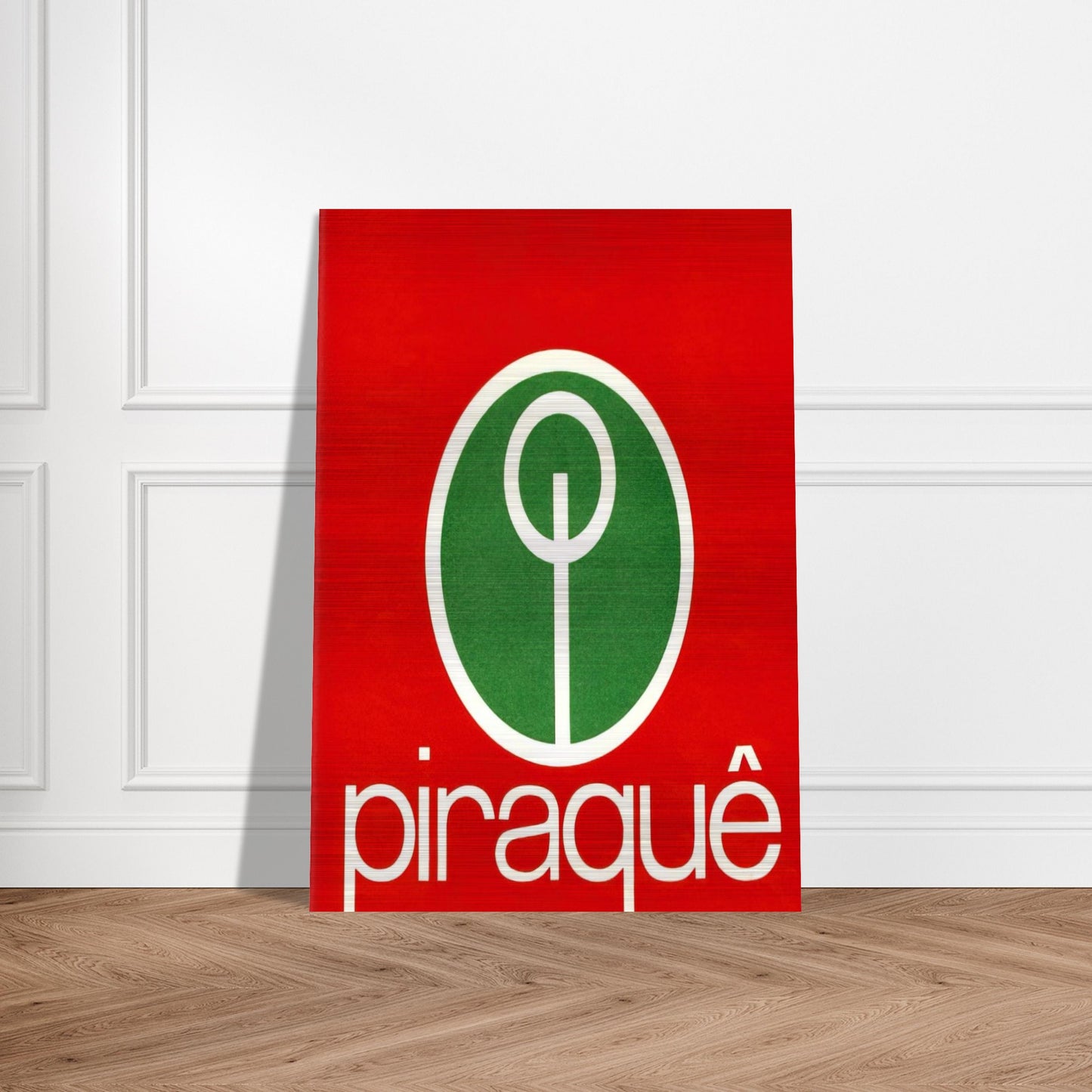 Logo Piraquê - 1970 - Lygia Pape Brushed Aluminum Print - 70x100 cm / 28x40 inches | Lygia Pape Aluminum Print | Lygia Pape Prints