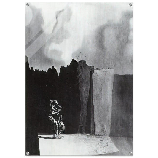 WEST SIDE OF THE ISLE OF THE DEAD - Salvador Dali Acrylic Print - 70x100 cm / 28x40″ inches | Salvador Dali Wall Art | Salvador Dali Prints