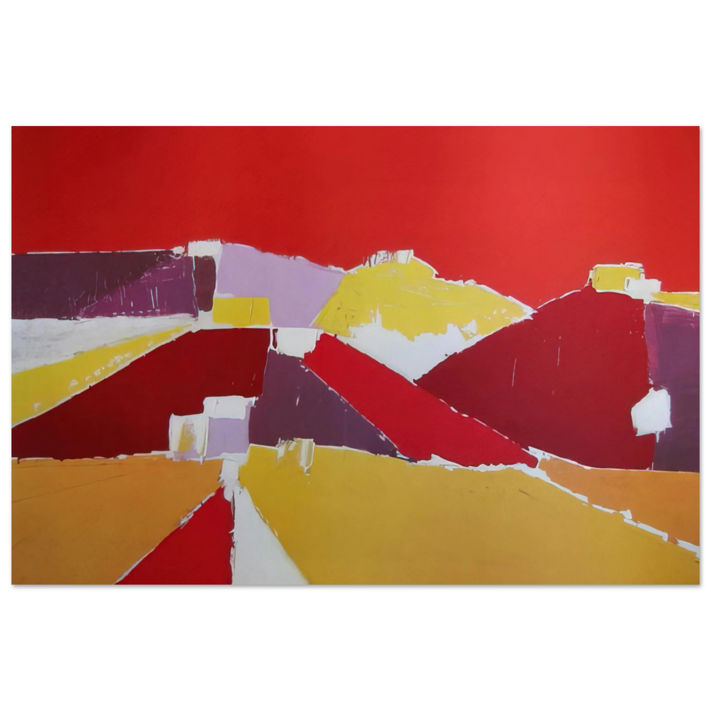 Nicolas de Stael - Agrigente - 1953 Fine Art Poster - 75x100 cm / 30x40 inches