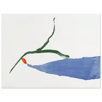 Helen Frankenthaler - A Little Zen - 1970 Wall art - A3 (29.7 x 42  cm) - Premium Wooden Framed Poster With Fine Art Paper - Black frame