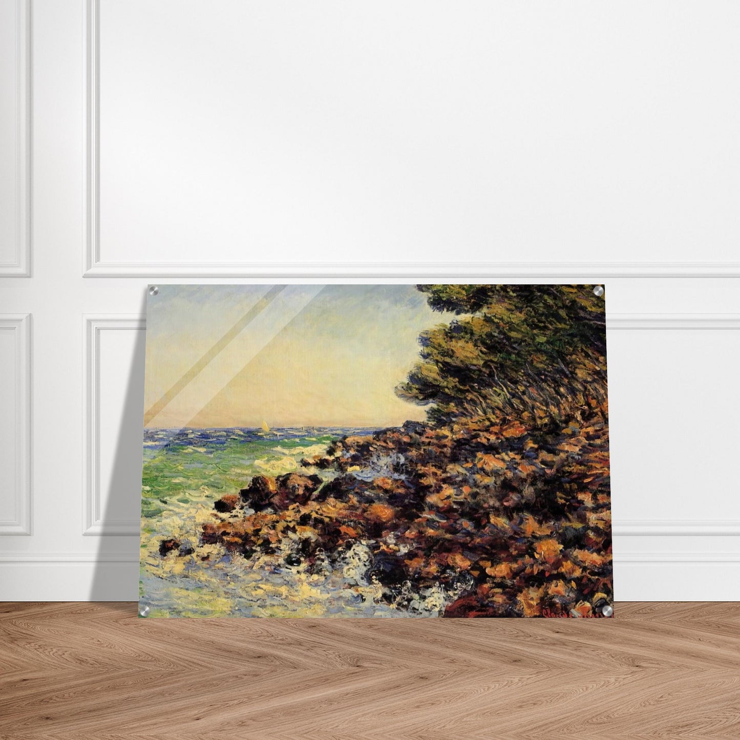 Cap Martin - claude monet Acrylic Print - 70x100 cm / 28x40″ inches