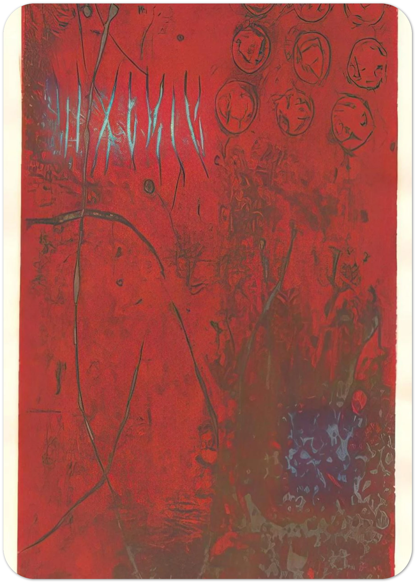 A Hunting Ground - 1968 By Hiroyuki Tajima Pack of 10 Post Cards | Hiroyuki Tajima Post Cards | A6 (10.5 x 14.8 cm) - 4.1 x 5.8 inches