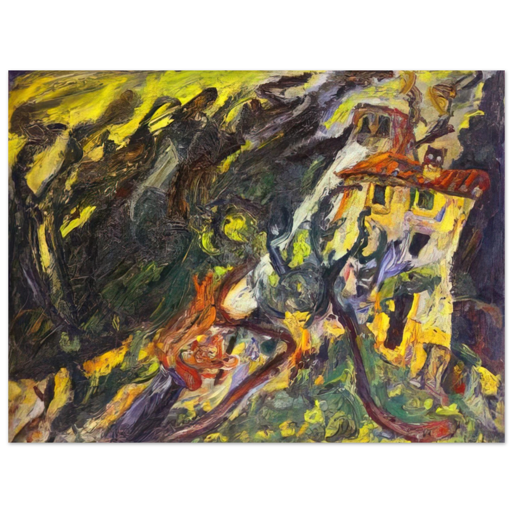 Chaim Soutine - GORGE DE LOUP SUR VENCE Fine Art Poster - Default Title