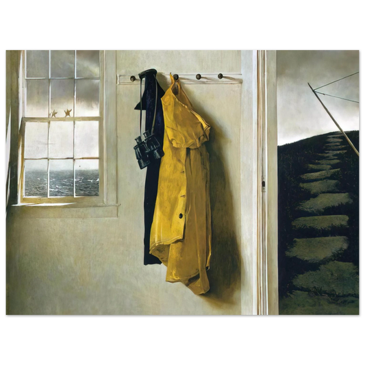Andrew Wyeth - SQUALL Wall Art - 21x29.7 cm / 8x12" - Fine Art Poster - -