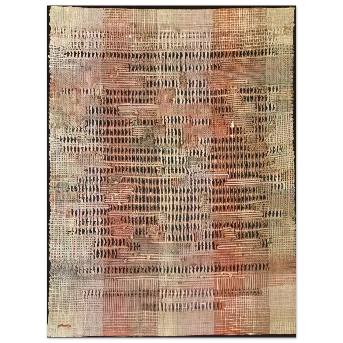 Anni Albers - DEVELOPMENT IN ROSE II 1952 Fine Art Poster - Default Title