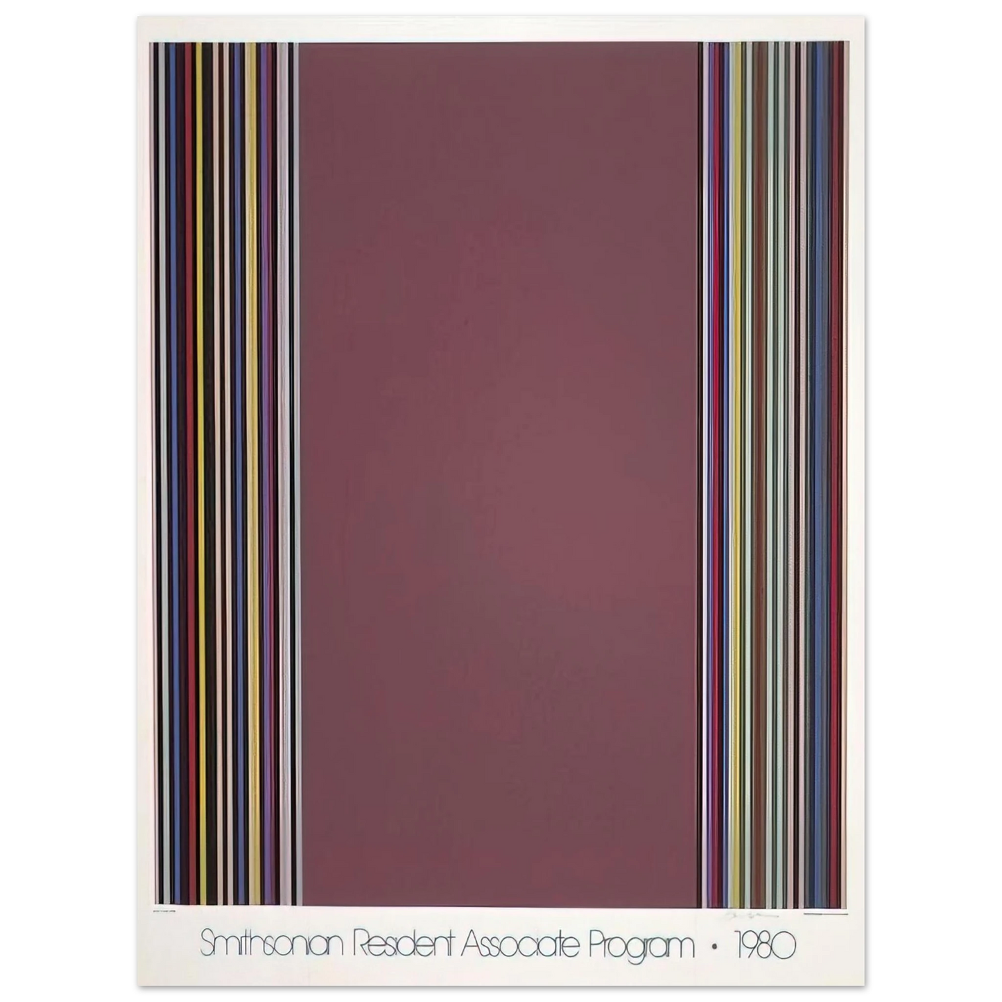 Gene Davis - Smithsonian Resident Associates Program 1980 15th Anniversary Poster - 1980 Fine Art Poster - Default Title
