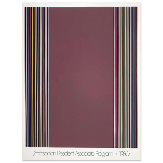 Gene Davis - Smithsonian Resident Associates Program 1980 15th Anniversary Poster - 1980 Fine Art Poster - Default Title