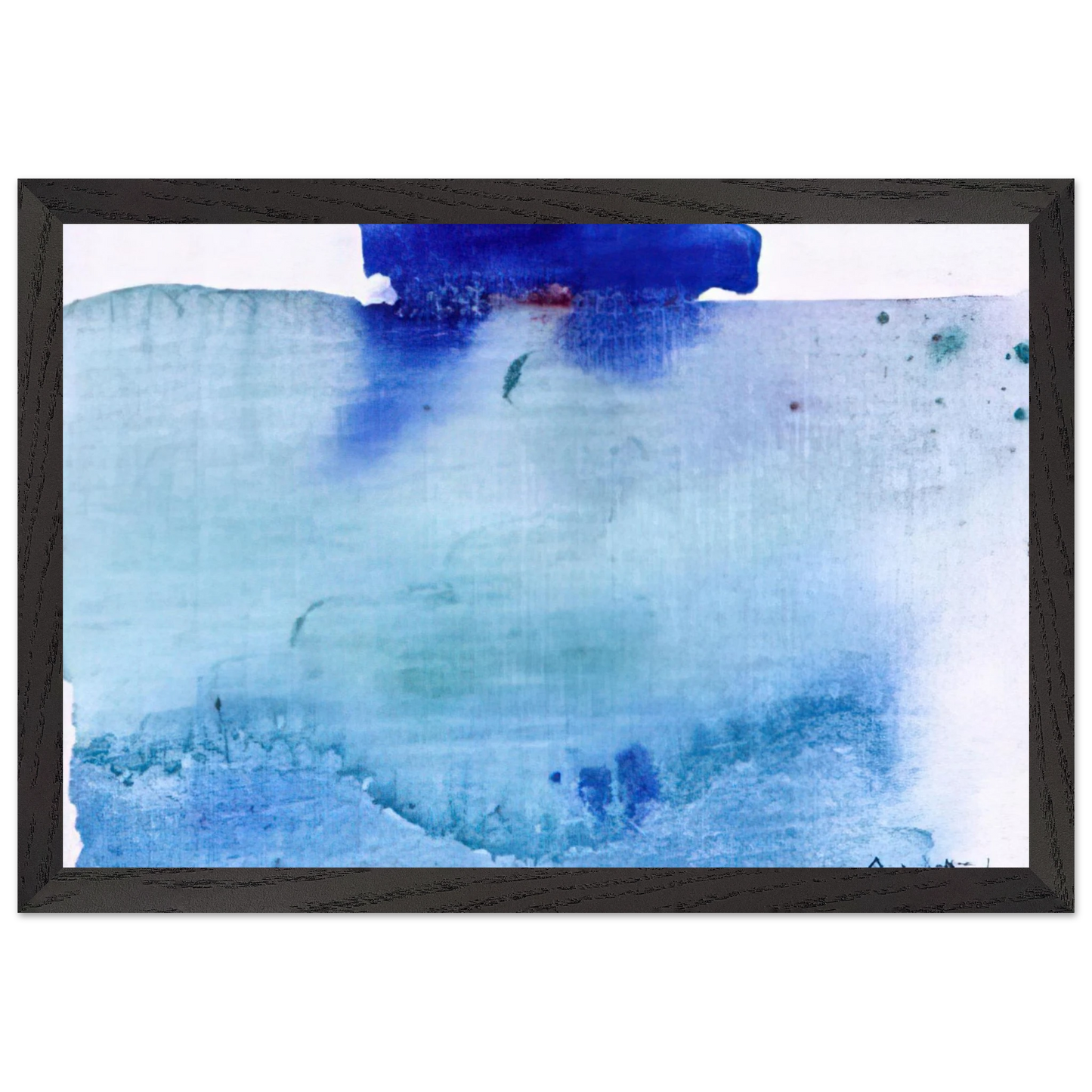 Helen Frankenthaler - Untitled - 1982 Wall art - 60x80 cm / 24x32 inches - Premium Wooden Framed Poster With Fine Art Paper - Wood frame