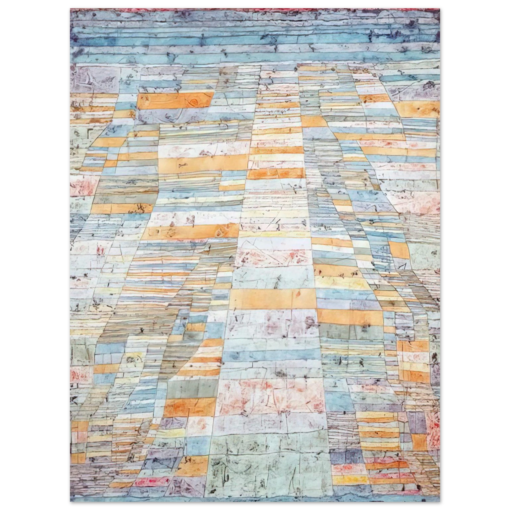 Paul Klee - MAIN PATH AND BYWAYS 1929 Fine Art Poster - Default Title